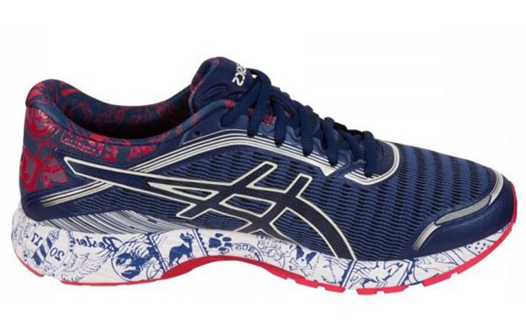 Order (W) ASICS Dynaflyte ''Bleu Rouge Boston'' T75AQ-2017