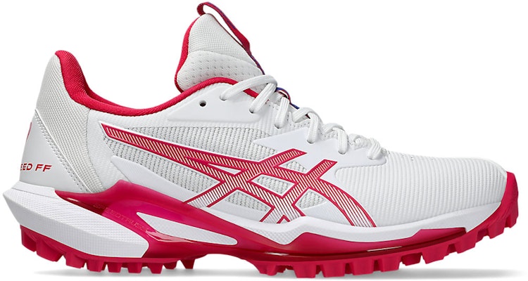 (Women) ASICS Field Speed FF 2 Soccer Cleats White/Bright Rose 1112A056-100 Buy (Women) ASICS Field Speed FF 2 Soccer Cleats White/Bright Rose 1112A056-100