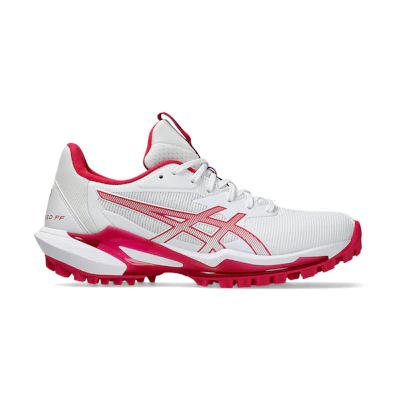(W) ASICS Field Speed FF 2 Soccer Cleats White/Bright Rose