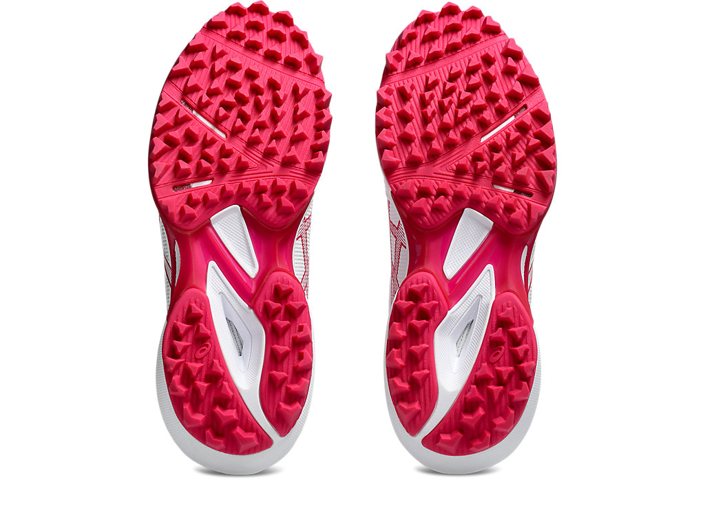 Sizing (Women) ASICS Field Speed FF 2 Soccer Cleats White/Bright Rose 1112A056-100