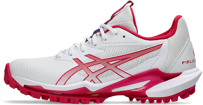 (Women) ASICS Field Speed FF 2 Soccer Cleats White/Bright Rose 1112A056-100 Cheap (Women) ASICS Field Speed FF 2 Soccer Cleats White/Bright Rose 1112A056-100