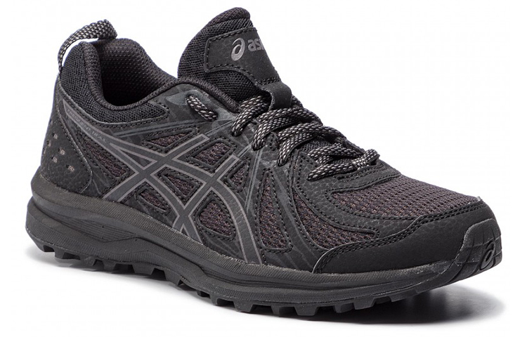Shop (W) アシックス フリークエントトレイル 黒 ローカット 1012A022-001