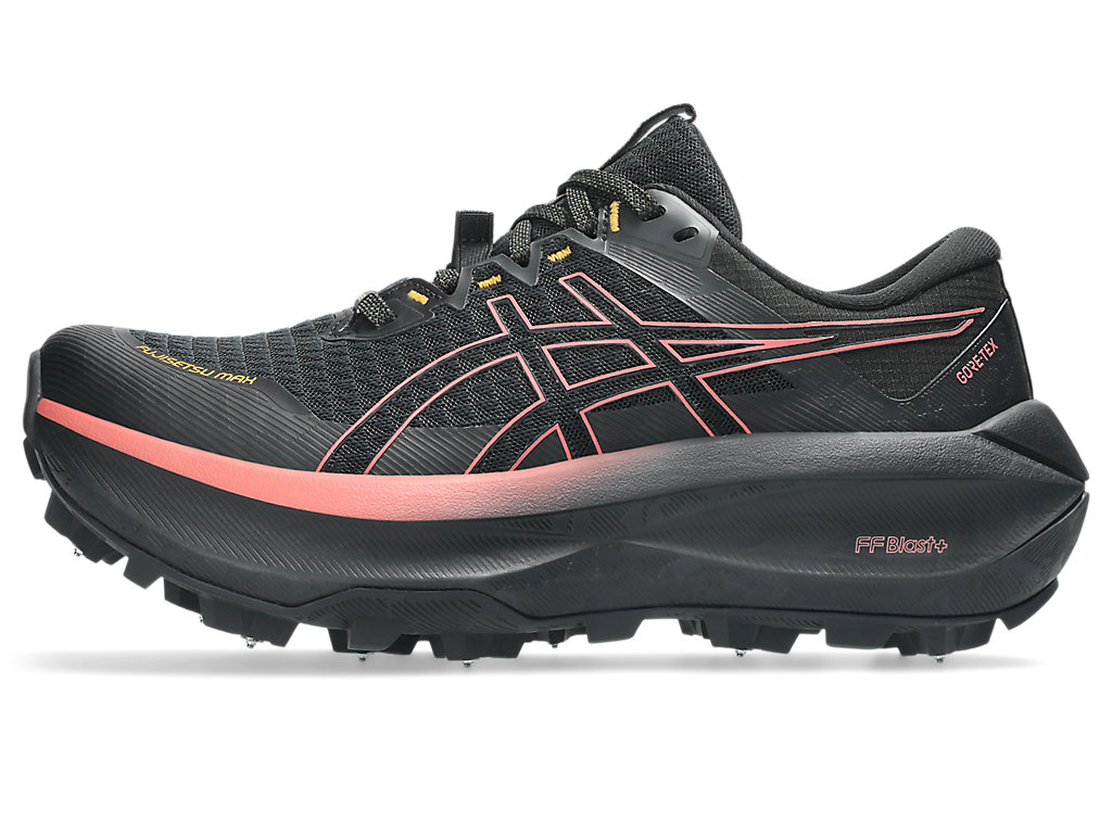 Cheap (W) ASICS FUJISETSU Max GTX Sepatu Trail Running Hitam/Pink Clay Tua 1012B893-001