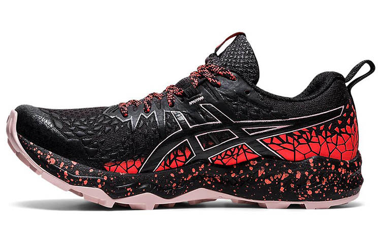 (Women) ASICS FujiTrabuco Lyte 'Black Red'  1012A599-021
