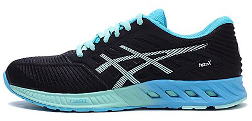 (Women) ASICS Fuzex 'Black Ice Blue' T689N-9067 Buy (Women) ASICS Fuzex 'Black Ice Blue' T689N-9067