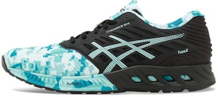(Women) ASICS Fuzex 'Black Mint Blue' T66VQ-9070 (Women) ASICS Fuzex 'Black Mint Blue' T66VQ-9070