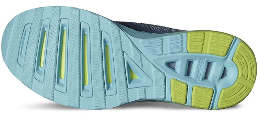 (W) ASICS Fuzex Lyte ''Grau Blau Gelb'' T670N-6201 Details for (W) ASICS Fuzex Lyte ''Grau Blau Gelb'' T670N-6201