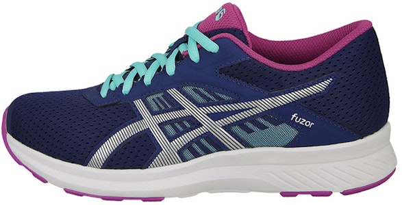 Asics Fuzor 透氣輕便舒適 低筒跑步鞋 女款 藍銀 Buy Asics Fuzor 透氣輕便舒適 低筒跑步鞋 女款 藍銀