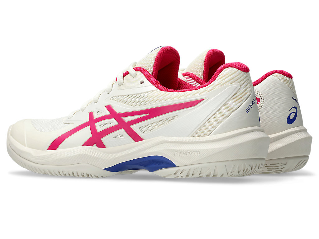 Shop (W) ASICS GAME FF (All Court) Sneakers Cream/Bright Rose Sepatu Kasual. 1042A281-102
