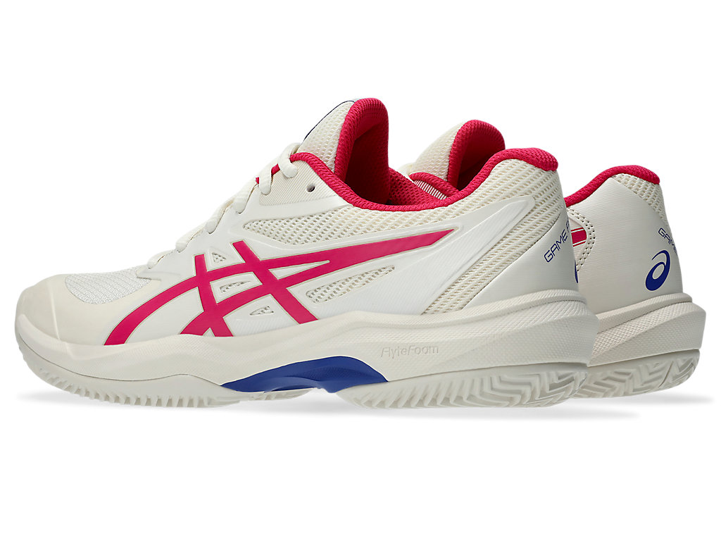 Lookbook (W) 아식스 게임 FF 클레이/OC 크림/브라이트 로즈 (오니/클레이 코트) 1042A282-102