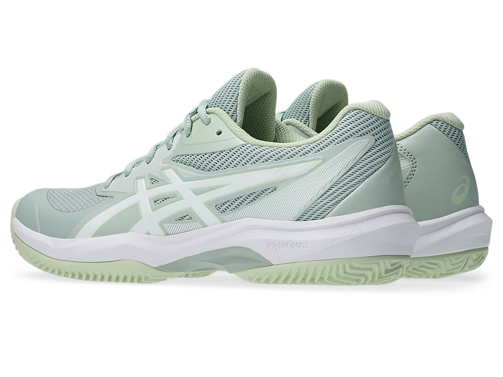 Lookbook (W) ASICS Game FF Clay/OC Zapatillas de Tenis Lichen Rock/Blanco para Todo Terreno 1042A282-300