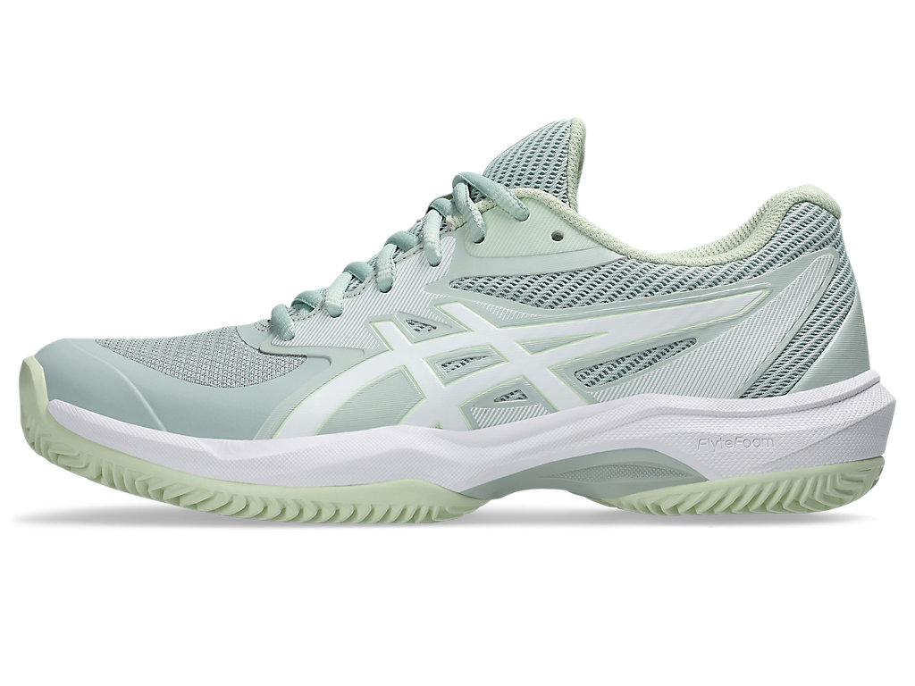 Cheap (W) ASICS Game FF Clay/OC Zapatillas de Tenis Lichen Rock/Blanco para Todo Terreno 1042A282-300