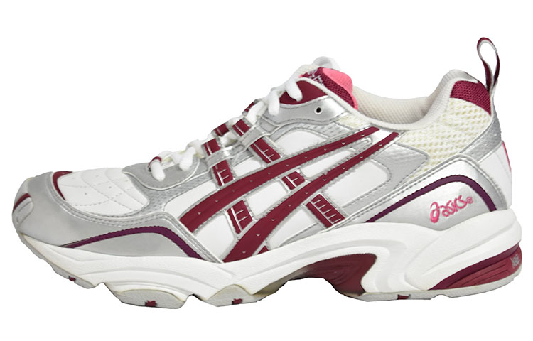 Buy 亞瑟士 Gel-130TR 耐磨 低幫 跑步鞋 女款 白灰紅 D寬