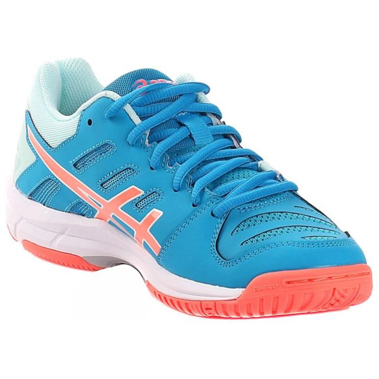 Shop Asics Gel-Beyond 5 舒適透氣排球鞋 女款 藍橙色