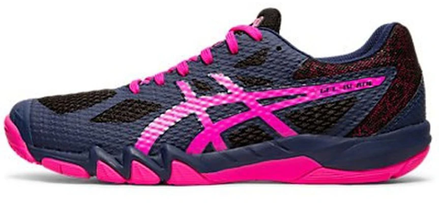(W) ASICS Gel-Blade 7 'Biru Hitam Pink' 1072A032-400 Buy (W) ASICS Gel-Blade 7 'Biru Hitam Pink' 1072A032-400
