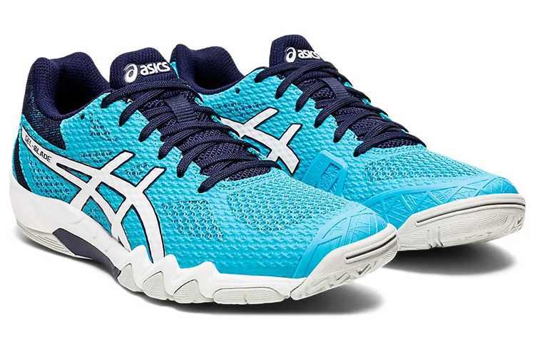 Lookbook (W) ASICS Gel-Blade 7 ''Blauw Wit'' 1072A032-401