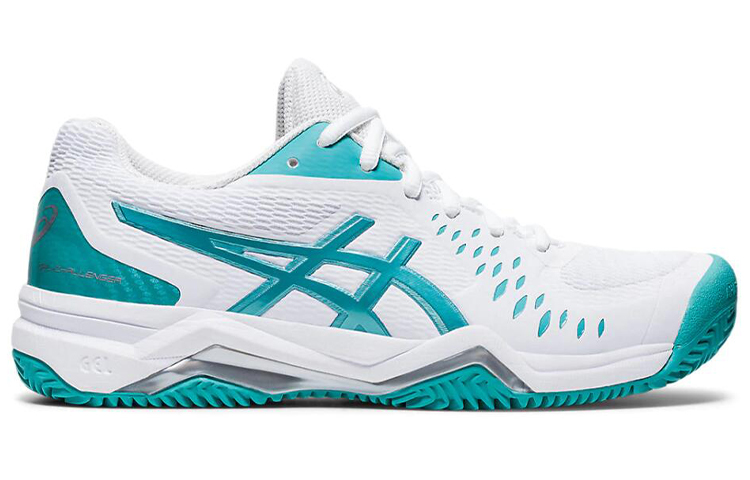 Order (W) ASICS Gel-Challenger 12 Clay /Cyan ''Bianco'' 1042A039-107
