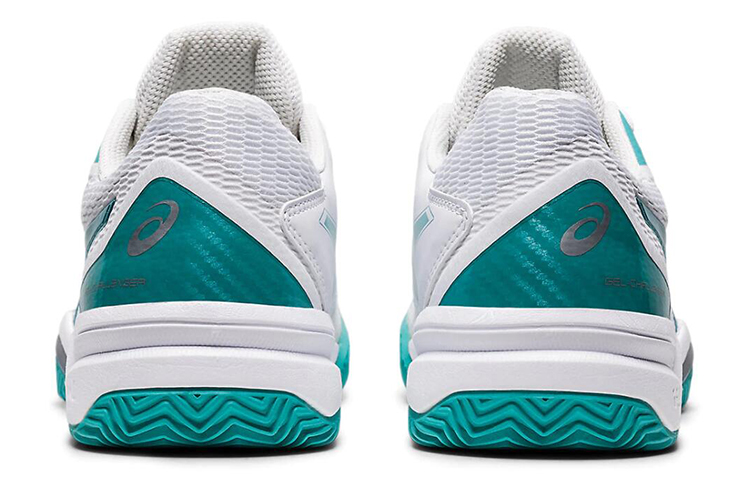 Shop (W) ASICS Gel-Challenger 12 Clay /Cyan ''Bianco'' 1042A039-107