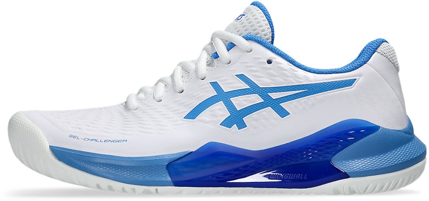 (Women) ASICS GEL-CHALLENGER 14 All Court Tennis Shoes White/Blue Coast 1042A231-103 Cheap (Women) ASICS GEL-CHALLENGER 14 All Court Tennis Shoes White/Blue Coast 1042A231-103