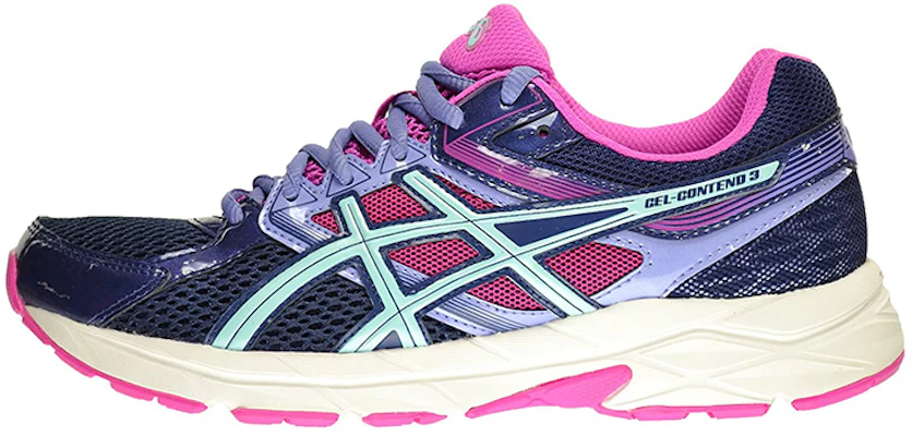 Asics Gel-Contend 3 舒適透氣 低筒跑步鞋 女款 藍粉色 Buy Asics Gel-Contend 3 舒適透氣 低筒跑步鞋 女款 藍粉色