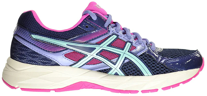 Asics Gel-Contend 3 舒適透氣 低筒跑步鞋 女款 藍粉色 Order Asics Gel-Contend 3 舒適透氣 低筒跑步鞋 女款 藍粉色