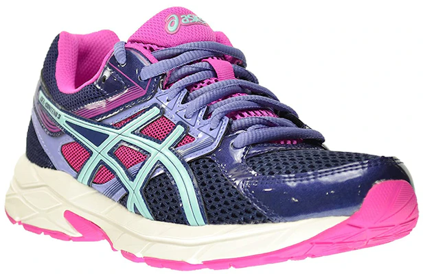 Asics Gel-Contend 3 舒適透氣 低筒跑步鞋 女款 藍粉色 Lookbook Asics Gel-Contend 3 舒適透氣 低筒跑步鞋 女款 藍粉色