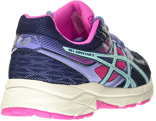 Asics Gel-Contend 3 舒適透氣 低筒跑步鞋 女款 藍粉色 Shop Asics Gel-Contend 3 舒適透氣 低筒跑步鞋 女款 藍粉色
