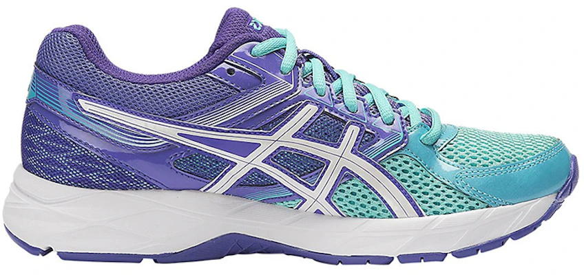 Asics Gel-Contend 3 透氣抗磨 低筒運動跑步鞋 女款 薄荷綠紫 Order Asics Gel-Contend 3 透氣抗磨 低筒運動跑步鞋 女款 薄荷綠紫