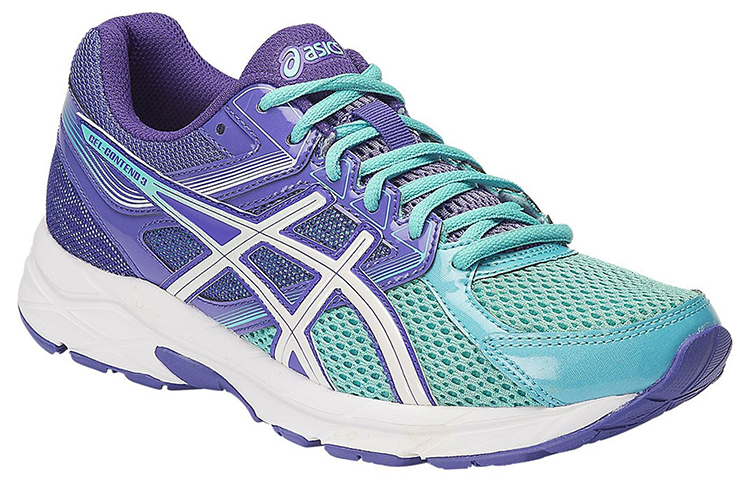Lookbook Asics Gel-Contend 3 透氣抗磨 低筒運動跑步鞋 女款 薄荷綠紫
