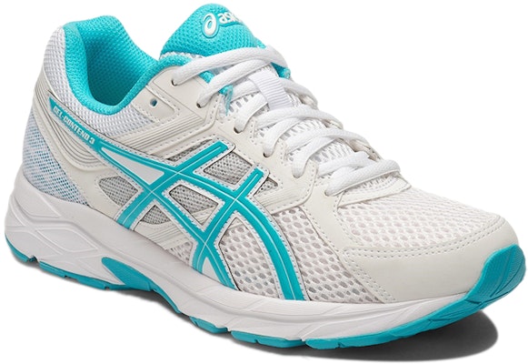 Asics Gel-Contend 3 舒適透氣 運動跑步鞋 女款 白藍色 Lookbook Asics Gel-Contend 3 舒適透氣 運動跑步鞋 女款 白藍色