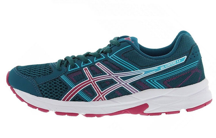Buy 亞瑟士 Gel-Contend 4 緩衝防滑 低筒運動跑步鞋 女款 綠紅