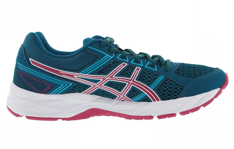 Order 亞瑟士 Gel-Contend 4 緩衝防滑 低筒運動跑步鞋 女款 綠紅