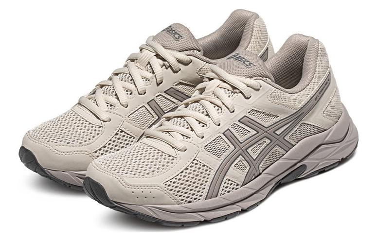Order (W) ASICS Gel-Contend 4 Sneakers 'Beige Grey' Kasut Lelaki Wanita Stylish Beige Kelabu T8D9Q-021