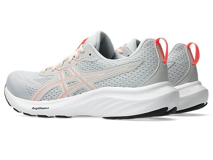 Lookbook (W) 아식스 젤컨텐드 9 와이드 러닝화 글레이셔 그레이/펄 핑크 1012B678-022