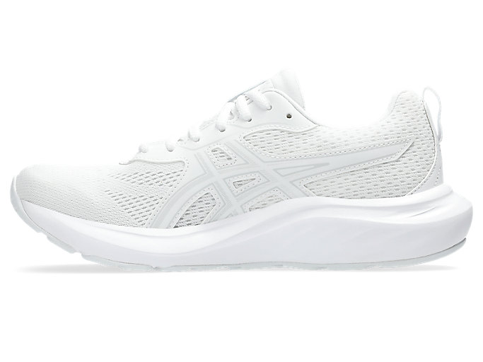 Shop (Women) Asics GEL-CONTEND 9 WIDE Running Shoes White/Glacier Grey 1012B678-100