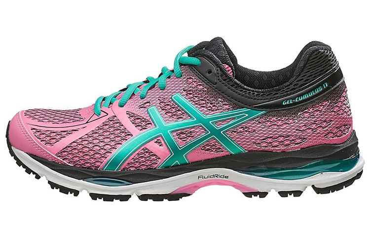 Buy 亞瑟士 Gel-Cumulus 17 舒適透氣跑步鞋 女款 黑粉色