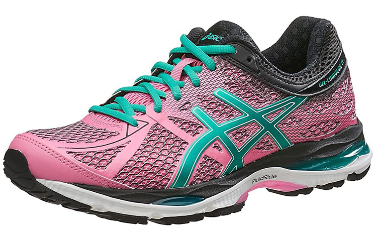 Lookbook 亞瑟士 Gel-Cumulus 17 舒適透氣跑步鞋 女款 黑粉色