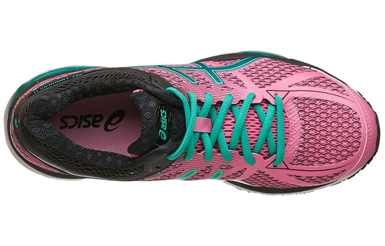 Shop 亞瑟士 Gel-Cumulus 17 舒適透氣跑步鞋 女款 黑粉色