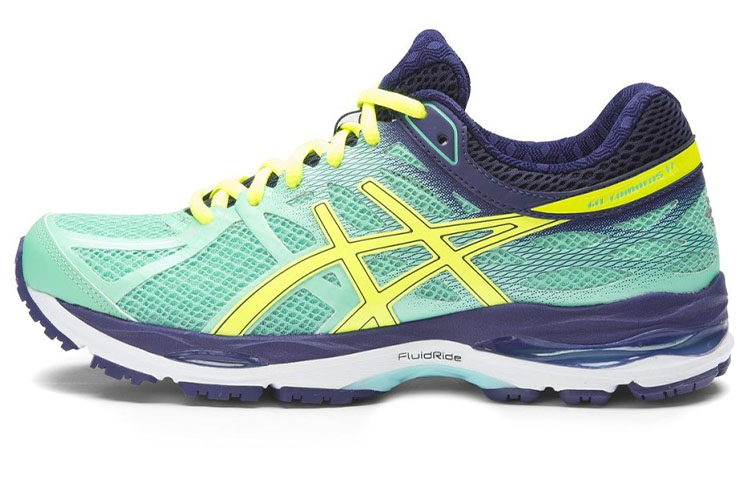 Buy (W) アシックス ゲルキュムラス17 緑黄 (Ashikkusu Gerukyumuras 17 Ryokuo) T5D9N-7007