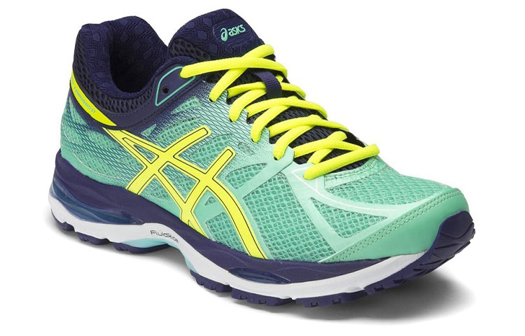 Lookbook (W) アシックス ゲルキュムラス17 緑黄 (Ashikkusu Gerukyumuras 17 Ryokuo) T5D9N-7007