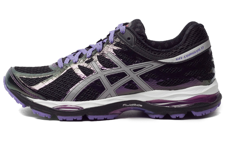 Buy (W) ASICS Gel-Cumulus 17 Lite-Show 'Negro Púrpura Plateado' T56PQ-9093