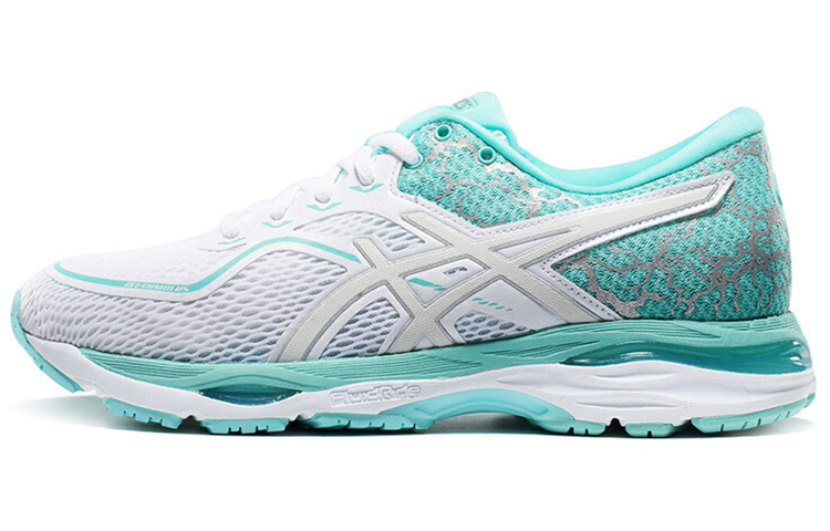 (Women) ASICS Gel-Cumulus 19 White/Blue T8A6N-0193