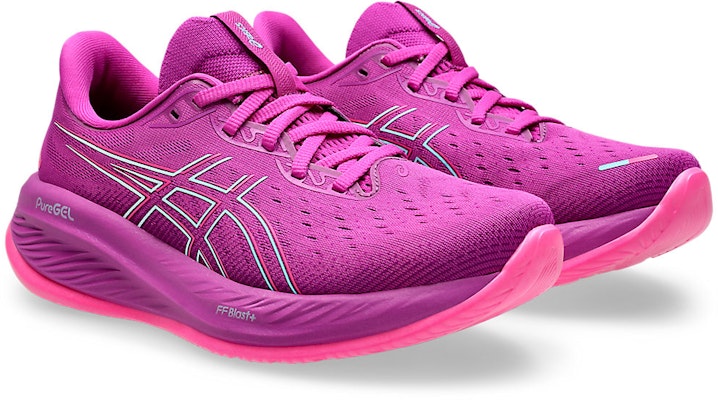 (Women) ASICS Gel-Cumulus 26 'Bold Magenta Bright Cyan' 1012B599-500 Order (Women) ASICS Gel-Cumulus 26 'Bold Magenta Bright Cyan' 1012B599-500