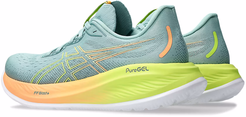 (W) ASICS Gel-Cumulus 26 Paris 'Light Celadon Safety Yellow' Lelaki/Perempuan 1012B741-750 Lookbook (W) ASICS Gel-Cumulus 26 Paris 'Light Celadon Safety Yellow' Lelaki/Perempuan 1012B741-750