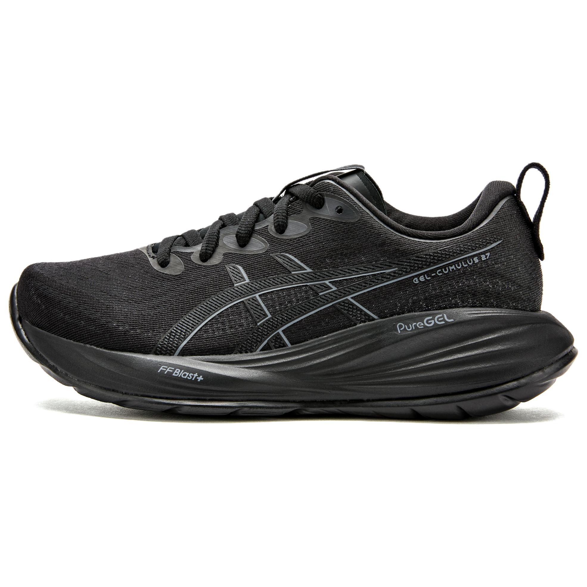 (Women) ASICS Gel-Cumulus 27 Low-Top Running Shoes Black Comfortable 1012B873-001