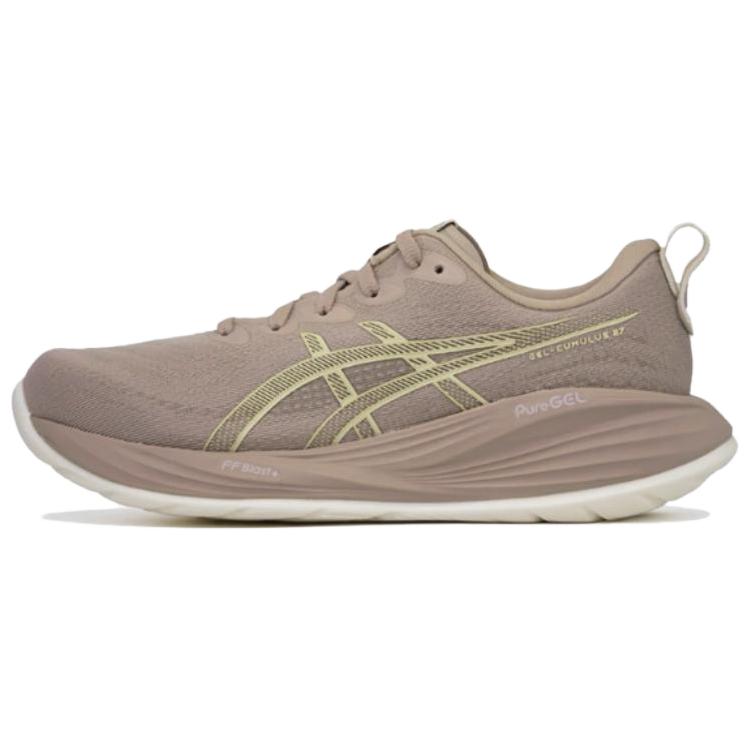 (Women) ASICS Gel-Cumulus 27 Running Shoes Beige/Pink - Comfortable & Durable. 1012B873-700