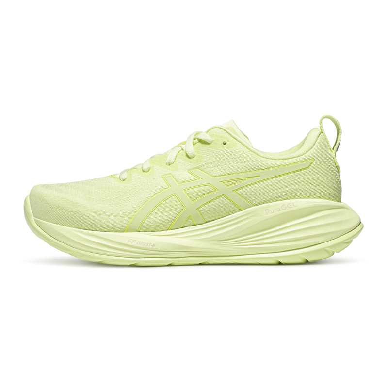 (Women) ASICS Gel-Cumulus 27 Running Shoes Yellow Green Durable Breathable Sneakers 1012B881-750