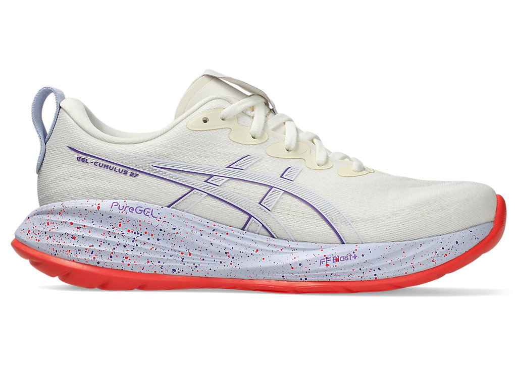 (Women) ASICS GEL-CUMULUS 27 Tokyo Running Shoes Cream/Edo Purple 1012B955-500