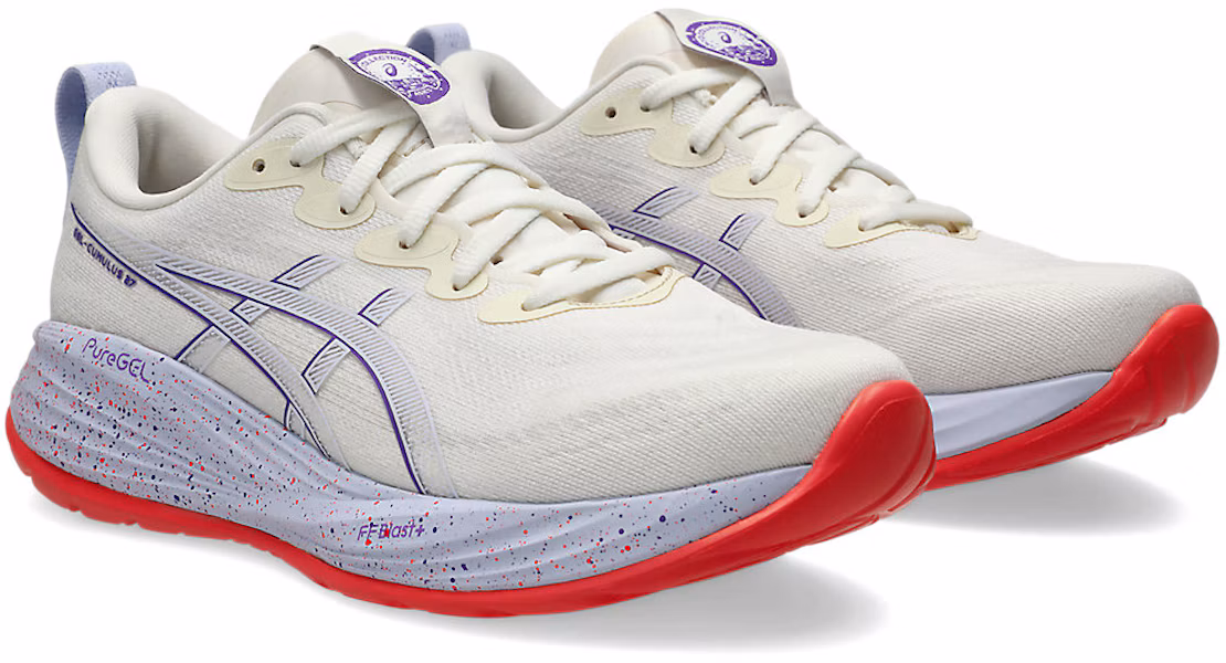 (W) ASICS GEL-CUMULUS 27 Scarpe Running Tokyo Crema/Edo Purple 1012B955-500 Lookbook (W) ASICS GEL-CUMULUS 27 Scarpe Running Tokyo Crema/Edo Purple 1012B955-500