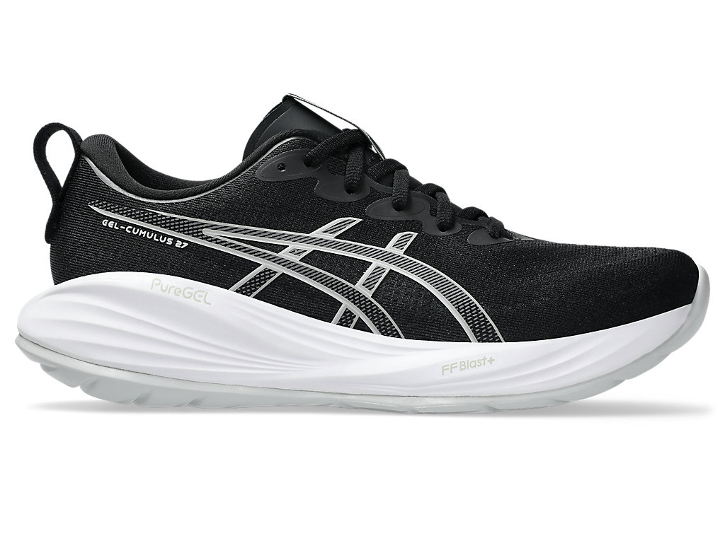 (Women) ASICS GEL-CUMULUS 27 Wide Running Shoes Black/Concrete 1012B773-002